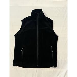 Cabela’s Fleece Vest Mens XL Black Full Zip Outdoor Lightweight